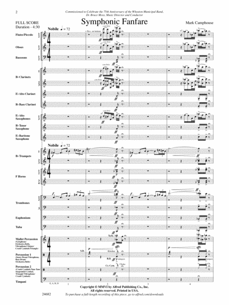 Symphonic Fanfare: Score