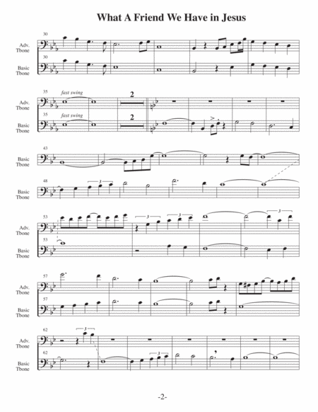 What A Friend We Have in Jesus-v2 (Arrangements Level 3-5 for TROMBONE + Written Acc) Hymn image number null