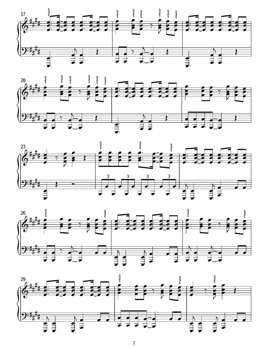 What Makes You Beautiful Piano Solo scores gallery preview page 2
