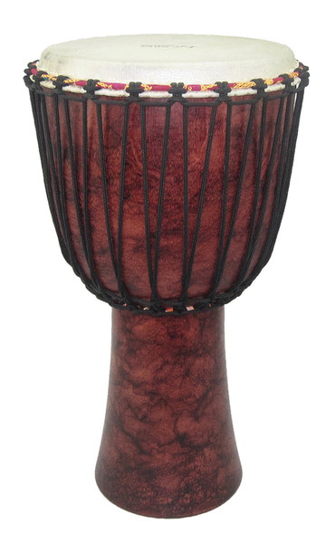 Red Marble Rope Tuned Djembe