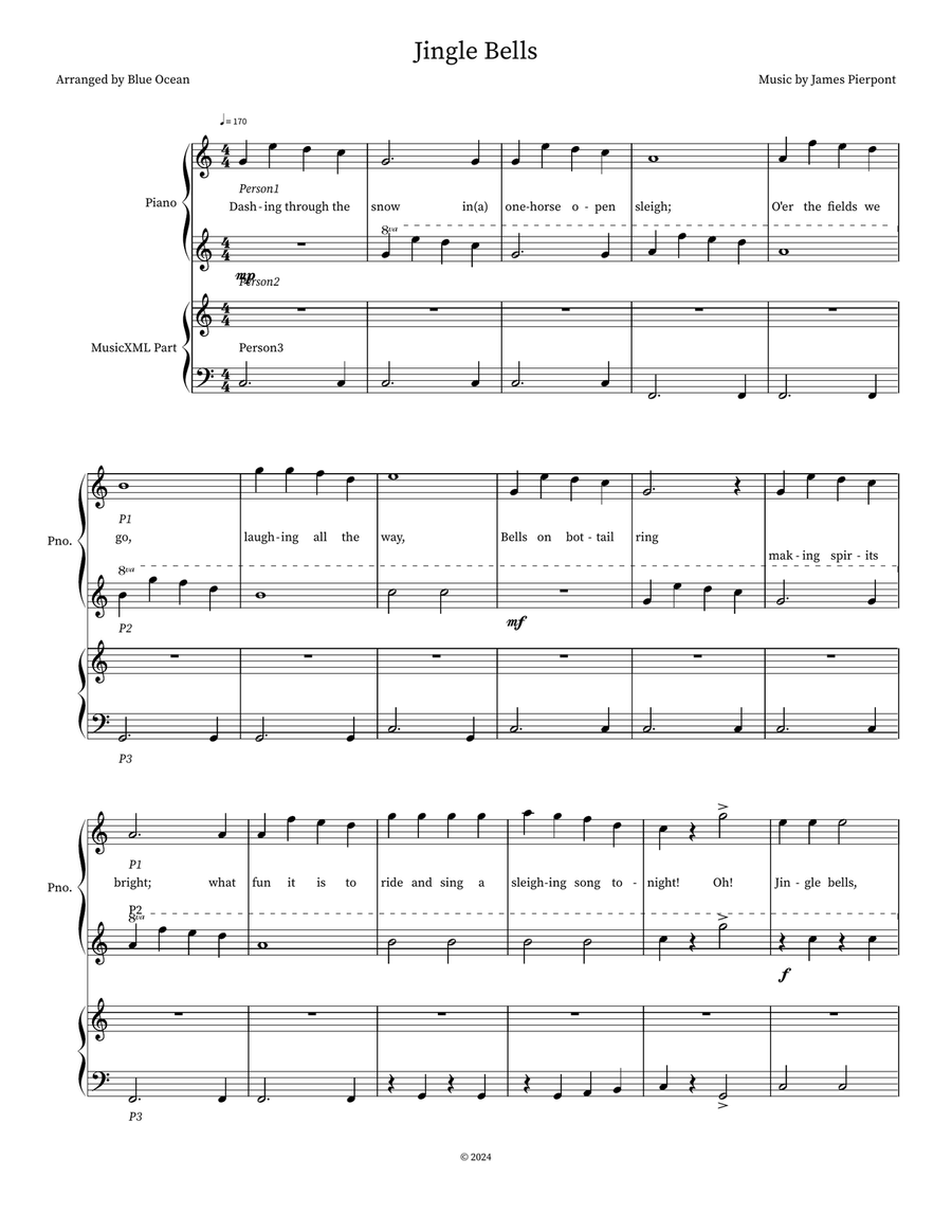 Jingle Bells Small Ensemble scores gallery preview page 1