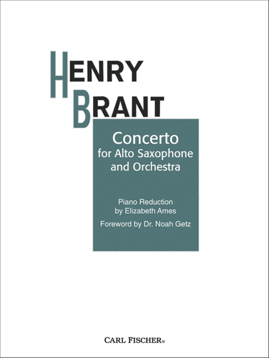 Concerto For Alto Sax And Orchestra Alto Saxophone scores gallery preview page 1