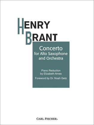 Book cover for Concerto For Alto Sax And Orchestra