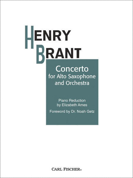 Concerto For Alto Sax And Orchestra