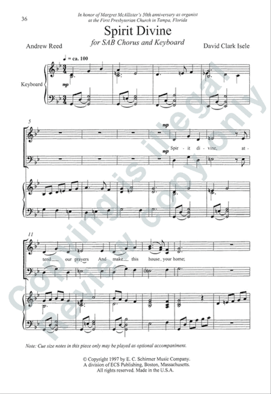 Somerset Anthem Books, Volume III (Holy Spirit) 3-Part scores gallery preview page 37