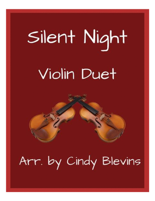 Book cover for Silent Night, for Violin Duet