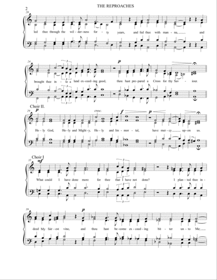 The Reproaches The Reproaches 4-Part scores gallery preview page 3