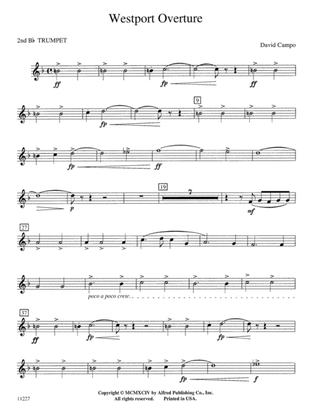 Westport Overture: 2nd B-flat Trumpet