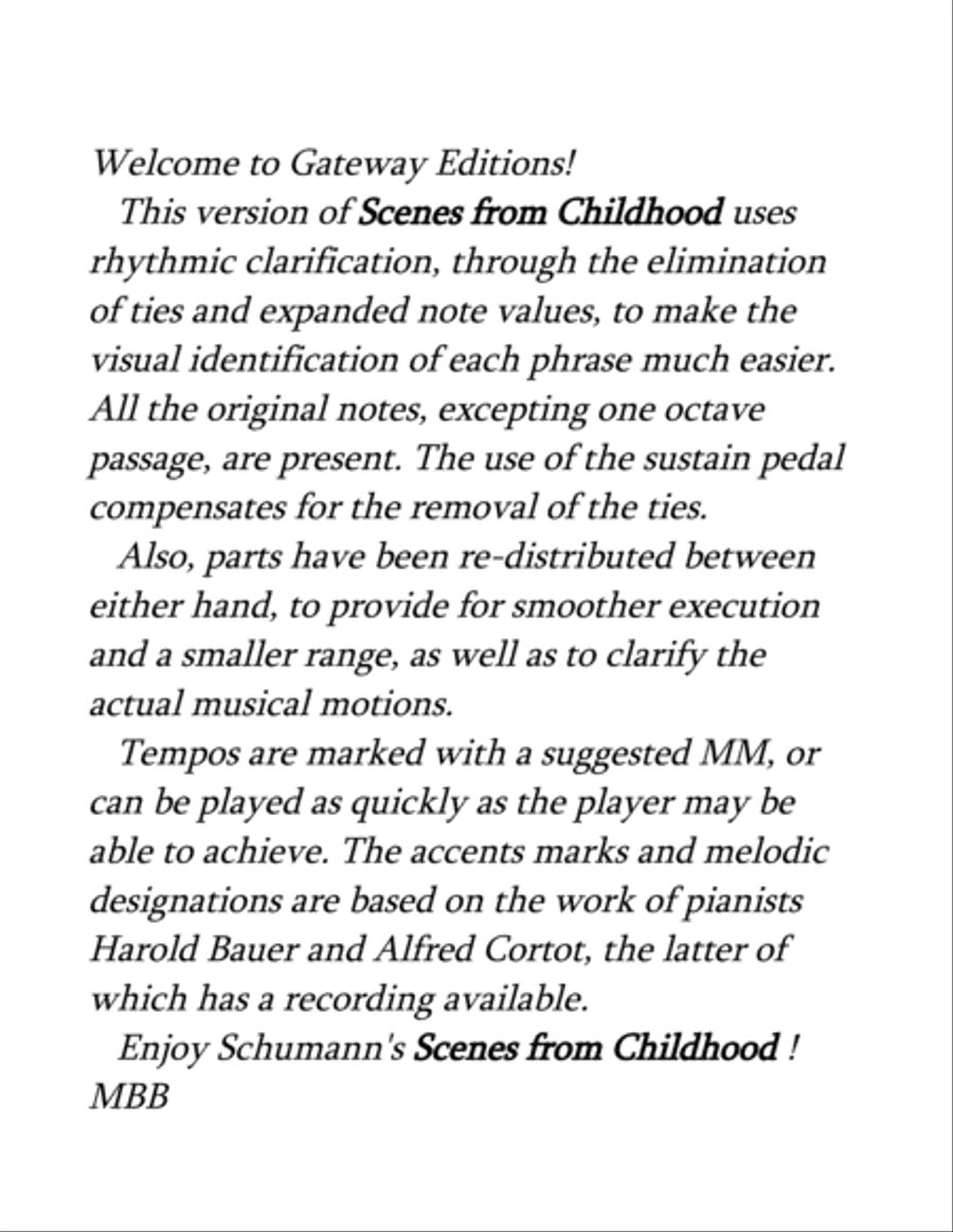 Scenes from Childhood Op.15 by Robert Schumann, for Piano Solo Piano Method scores gallery preview page 2