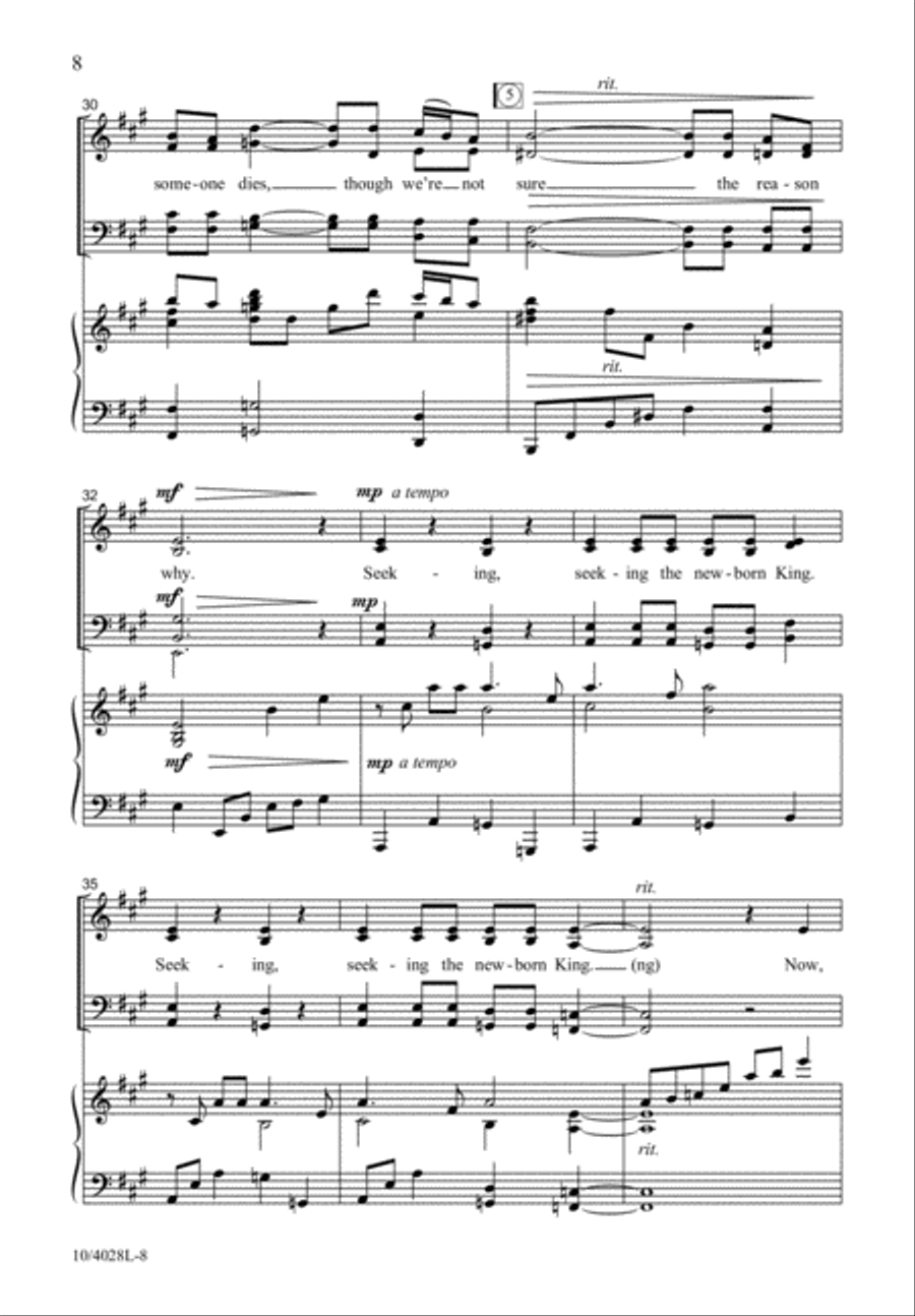 Seeking the King Seeking the King 4-Part scores gallery preview page 9