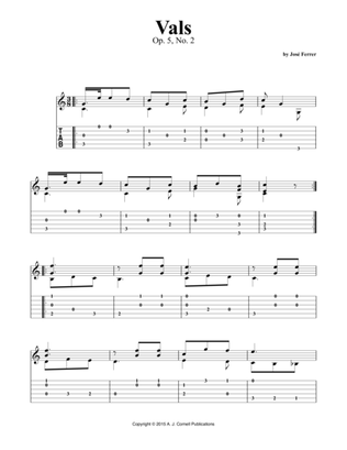Vals, Op. 5, No. 2