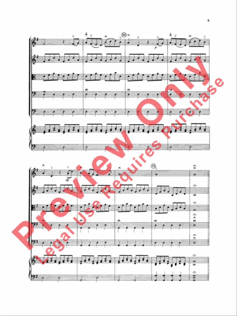 The Four Seasons (Spring, Winter, Autumn) String Orchestra scores gallery preview page 10