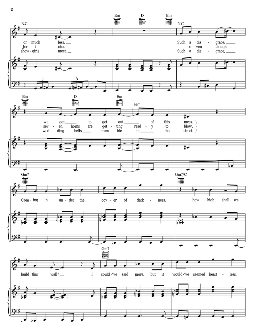 Broken Promise Land Broken Promise Land Piano, Vocal, Guitar scores gallery preview page 2