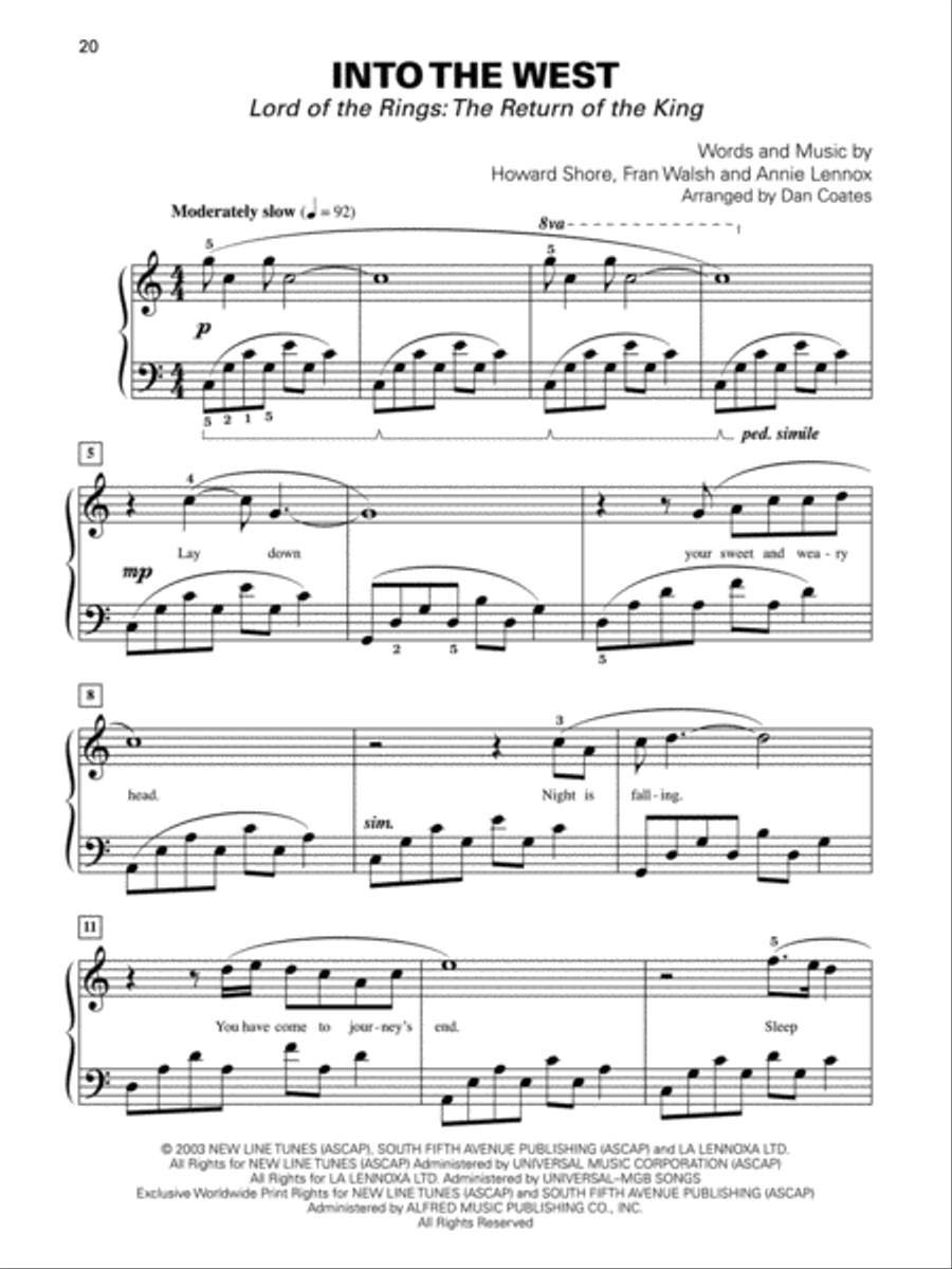 Dan Coates Popular Piano Library -- At the Movies, Book 3 Piano Solo scores gallery preview page 4