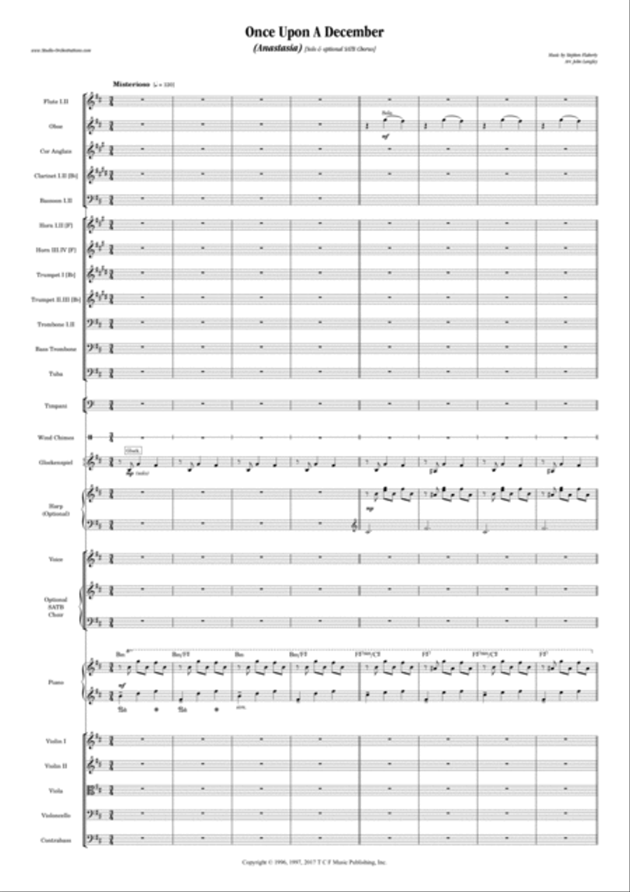 Once Upon A December Full Orchestra scores gallery preview page 2