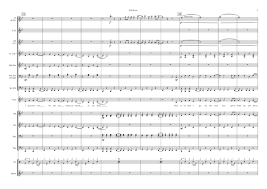 Walking On Sunshine Concert Band scores gallery preview page 3