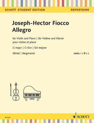 Book cover for Allegro in G Major