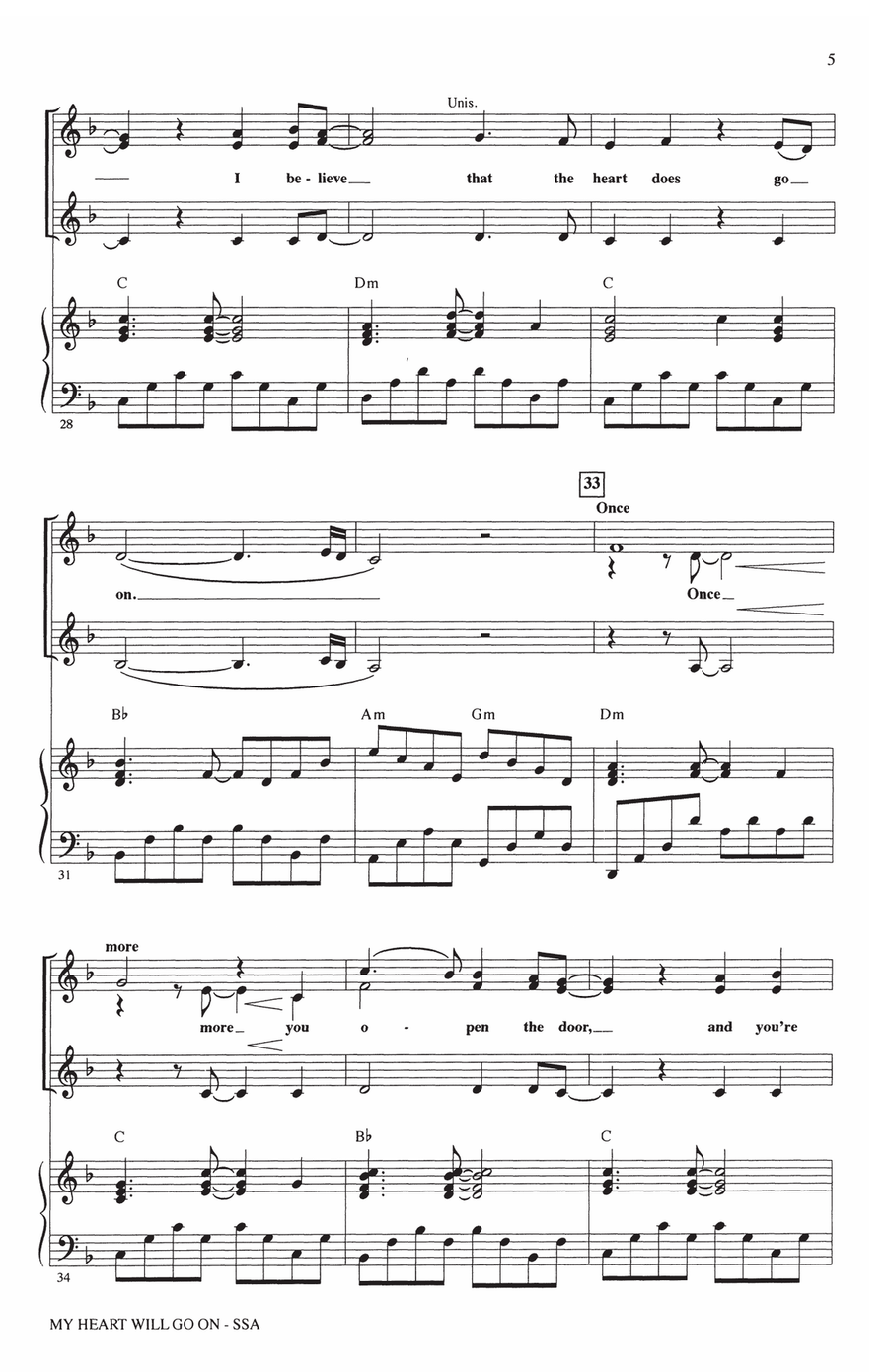 My Heart Will Go On (Love Theme From 'Titanic') (arr. Alan Billingsley) SSA scores gallery preview page 4