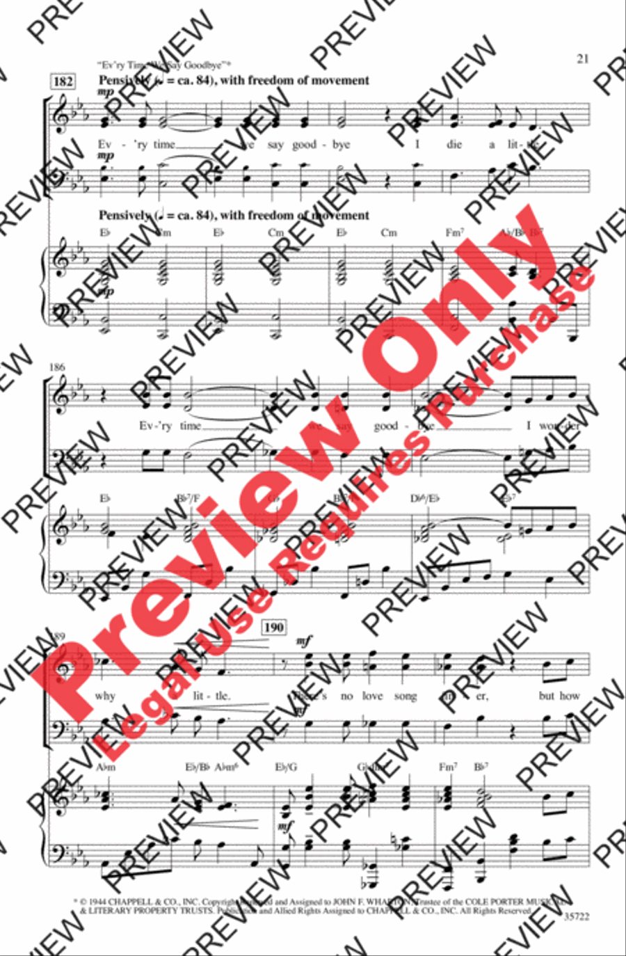 Let's Fall in Love 3-Part scores gallery preview page 21