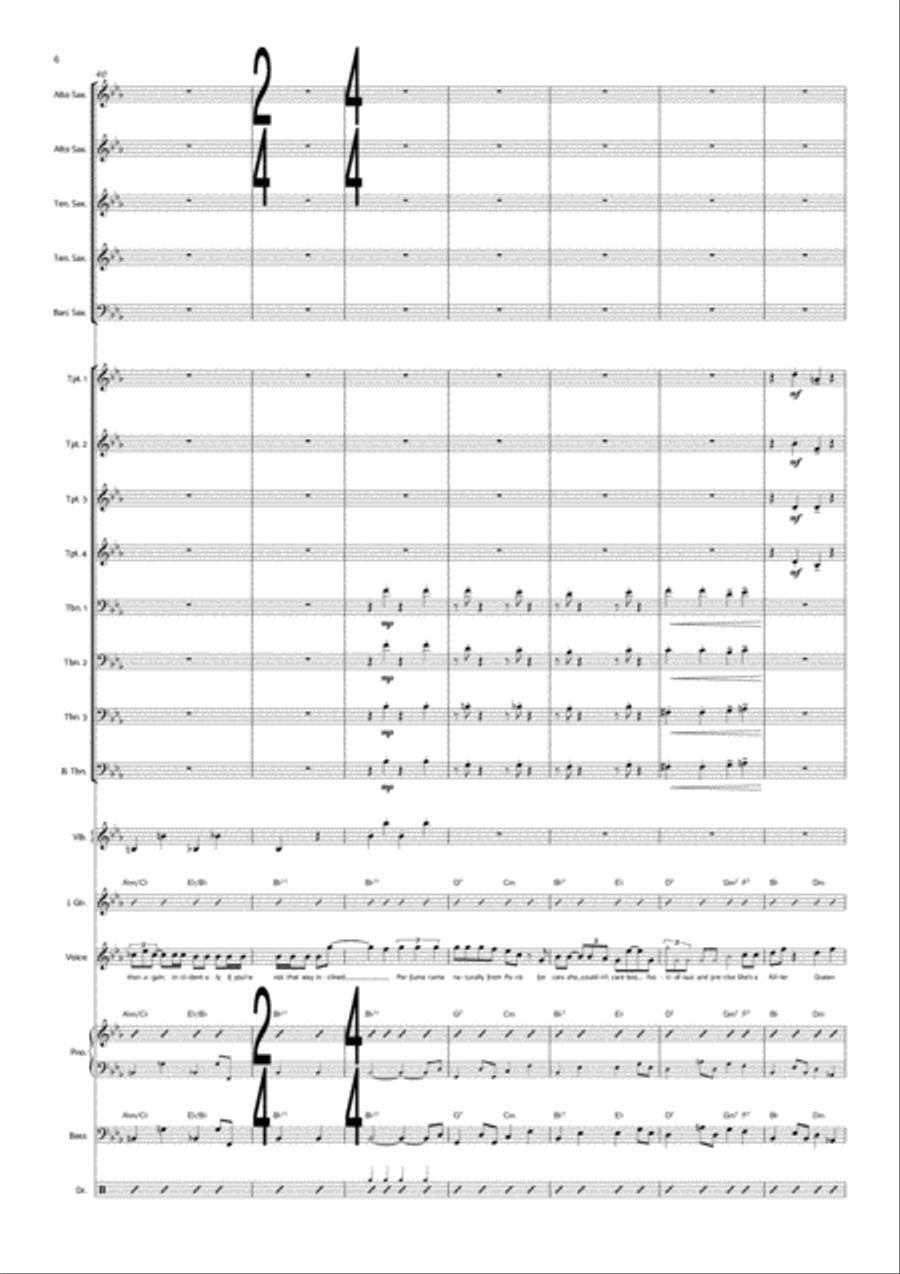 Killer Queen Piano, Vocal, Guitar scores gallery preview page 6