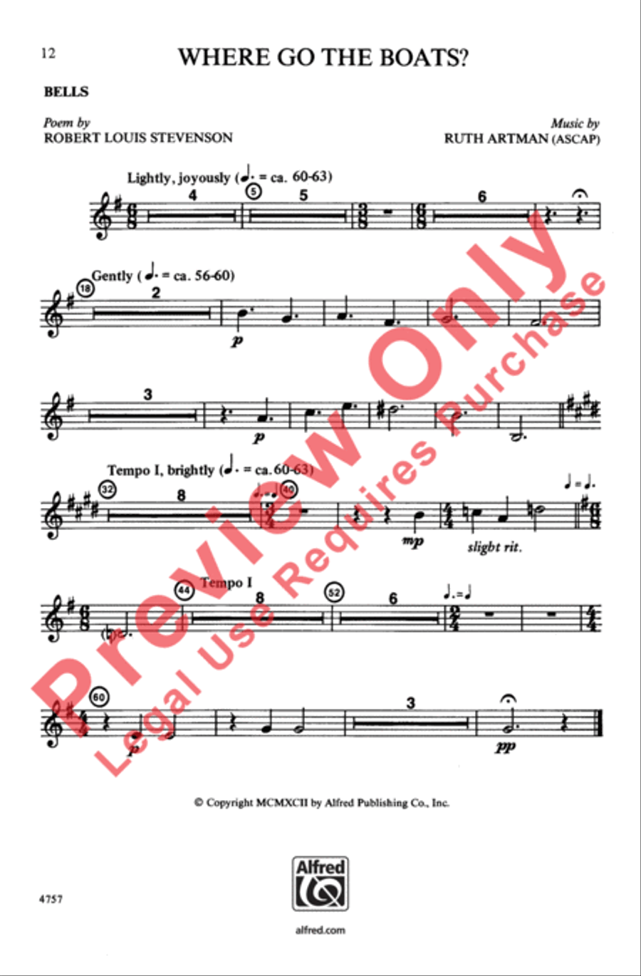 Where Go the Boats? Women's Choir scores gallery preview page 12
