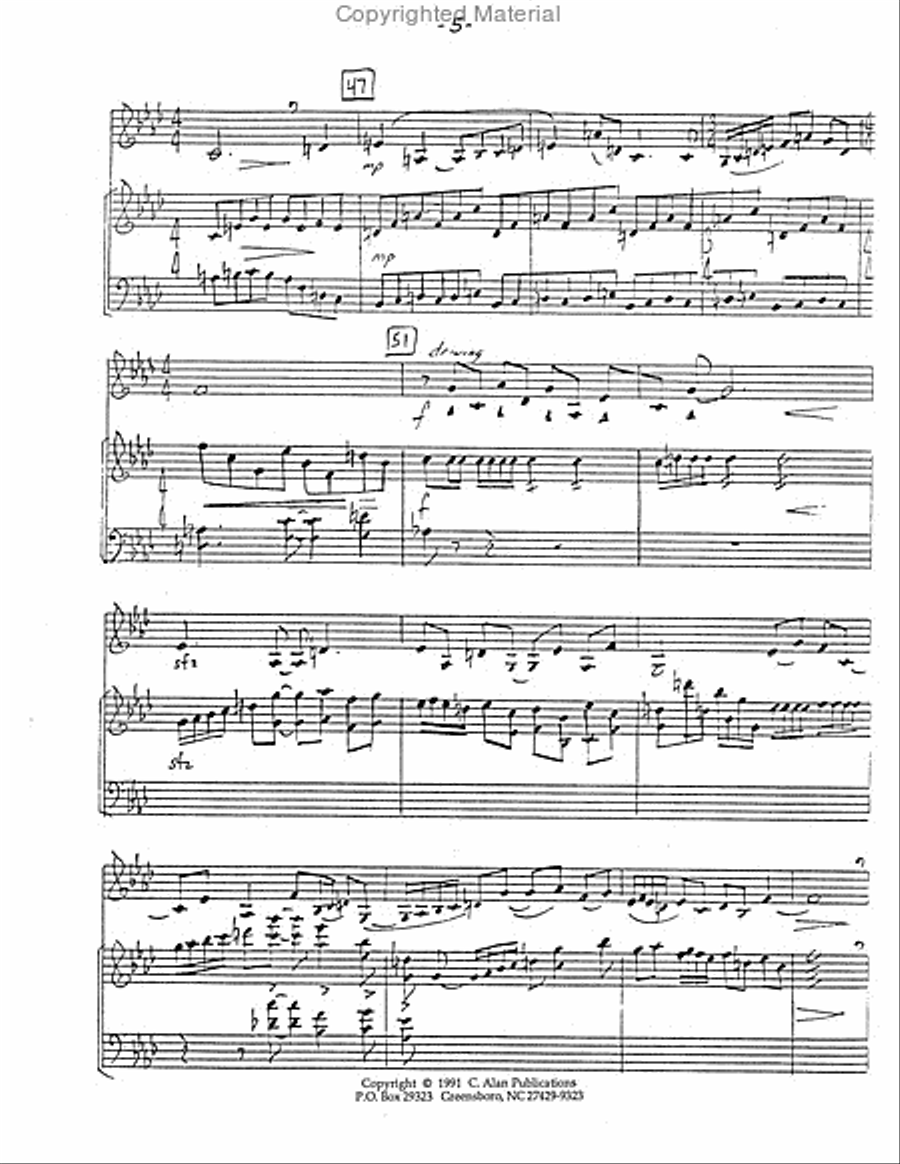 Sonata For Horn and Marimba Marimba scores gallery preview page 6