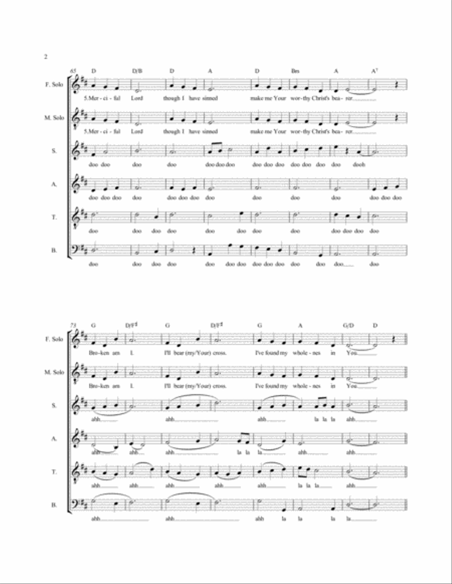 Christ's Bearer Small Ensemble scores gallery preview page 2