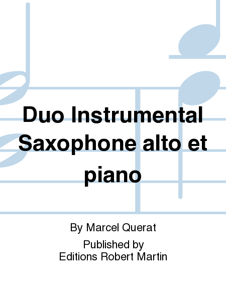 Duo Instrumental Saxophone alto et piano