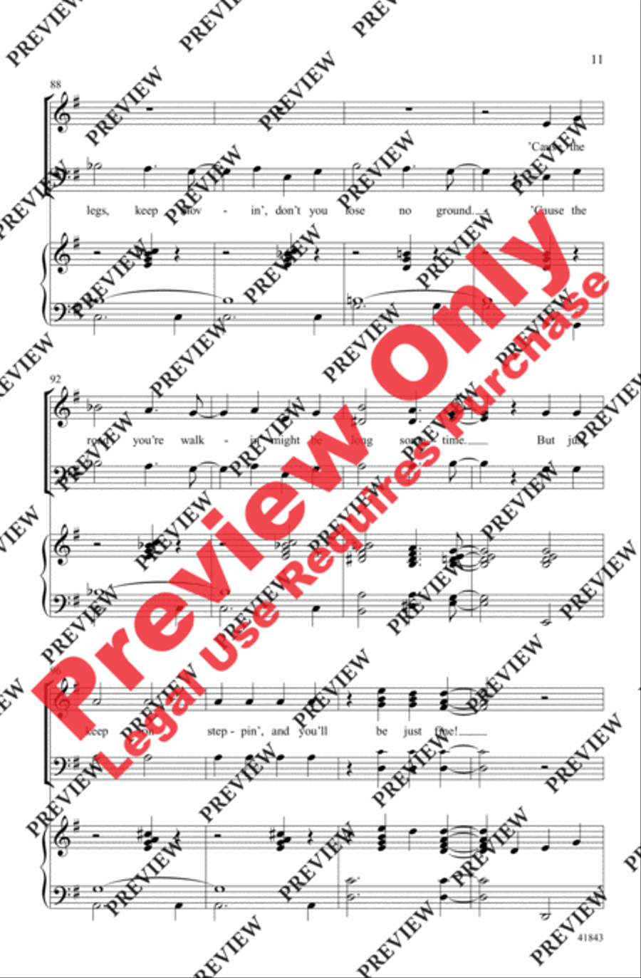 Ease on Down the Yellow Brick Road 3-Part scores gallery preview page 11