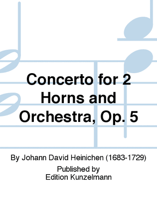 Book cover for Concerto for 2 horns in F major