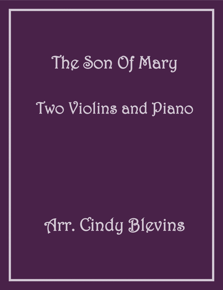 The Son Of Mary, Two Violins and Piano image number null