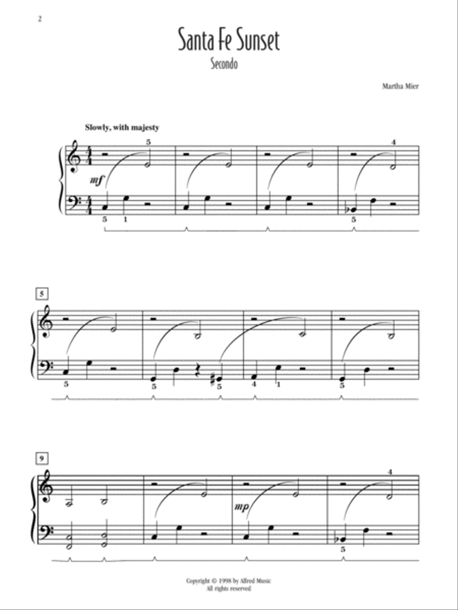 Santa Fe Sunset Small Ensemble scores gallery preview page 2