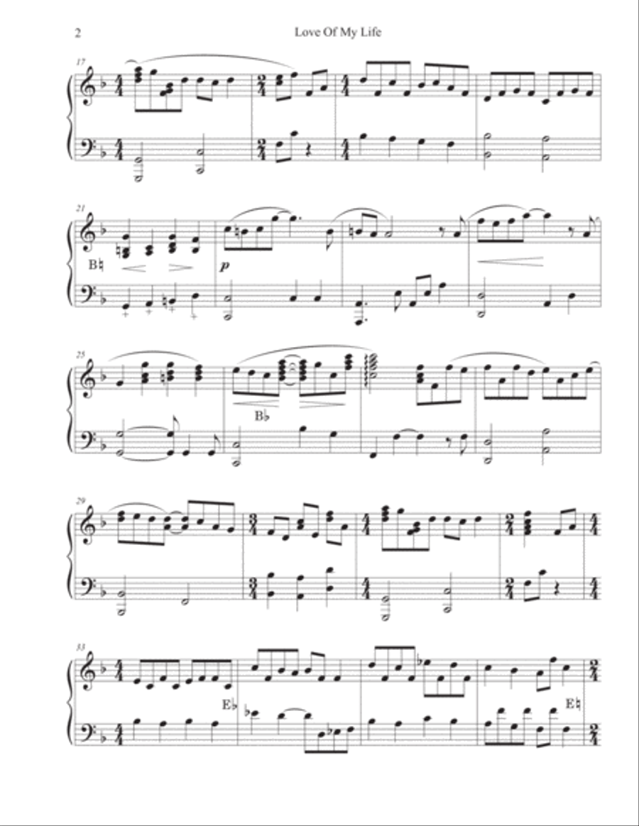 Love Of My Life Harp scores gallery preview page 2