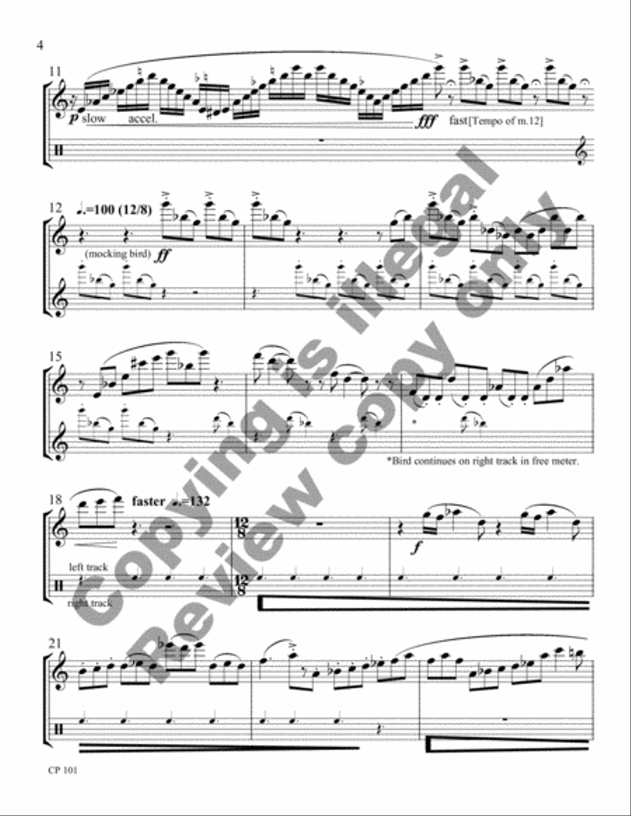 Invention for Flute & Tape Flute scores gallery preview page 5