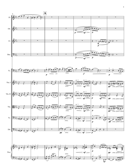 Elegie, Op. 24, by Gabriel Faure, arranged for chamber orchestra image number null