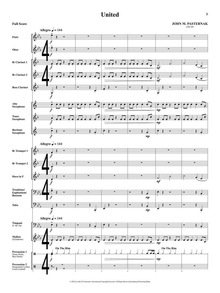 United Concert Band scores gallery preview page 3