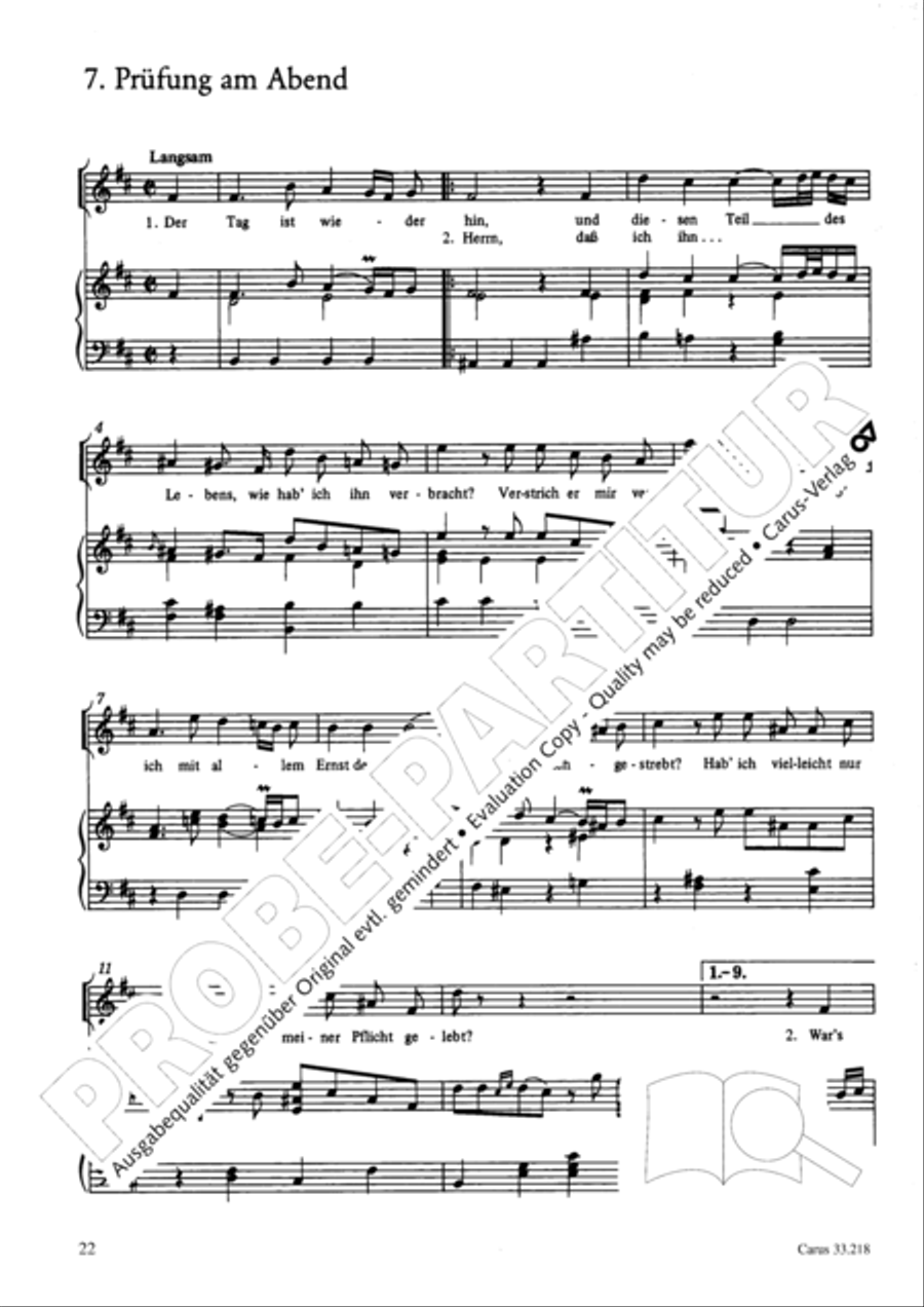 Geistliche Oden und Lieder (Gellert) Collection / Songbook scores gallery preview page 17