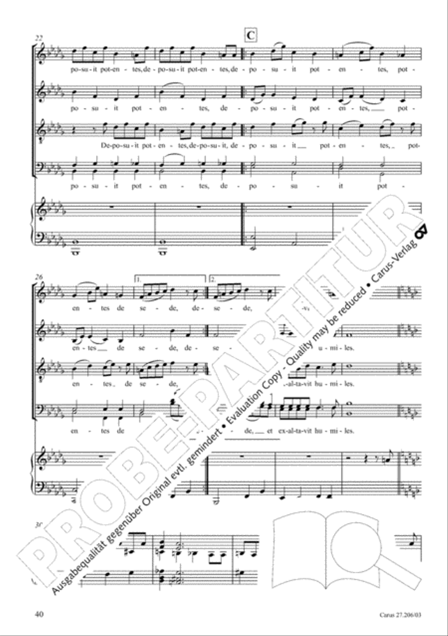 Magnificat 4-Part scores gallery preview page 41