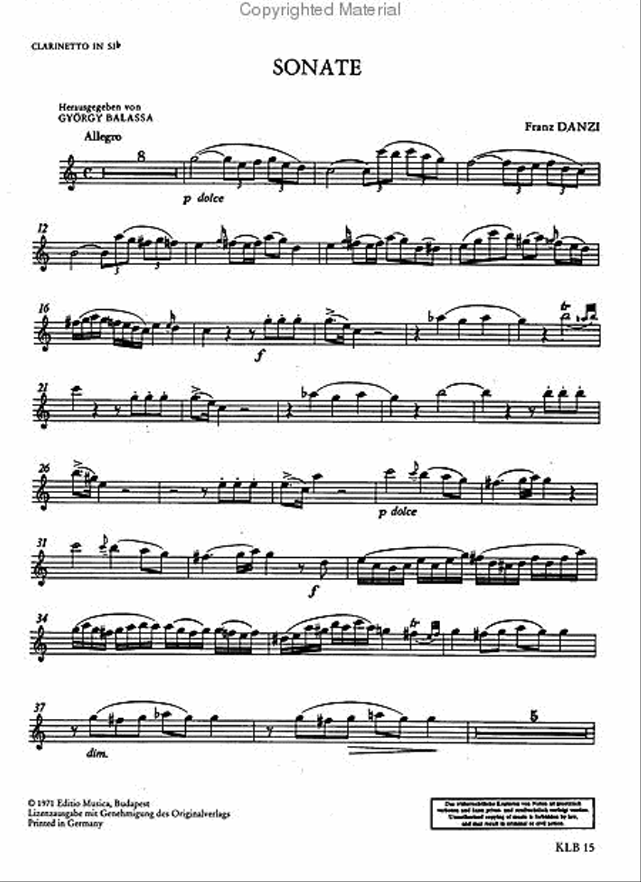 Sonata student bb clarinet on sale