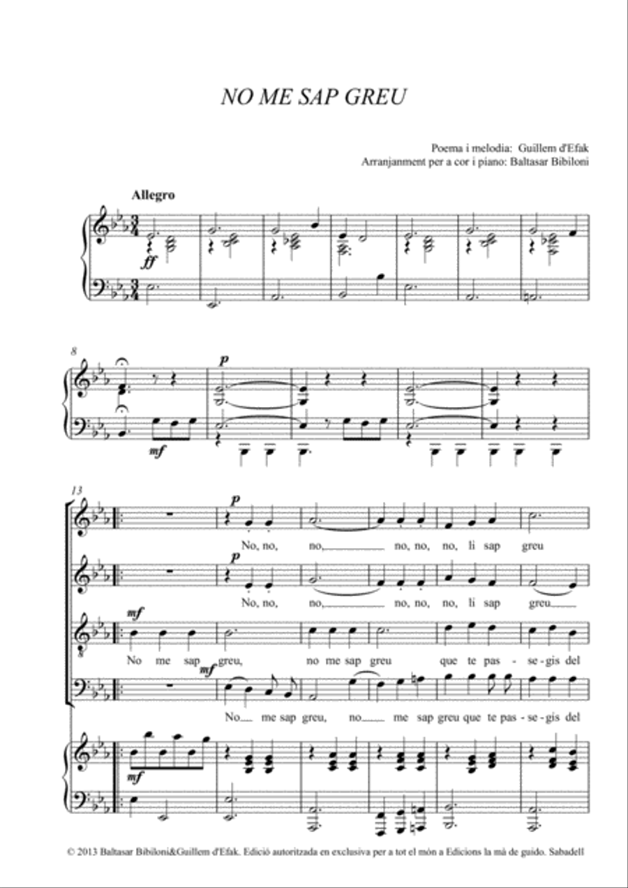 No me sap greu 4-Part scores gallery preview page 3