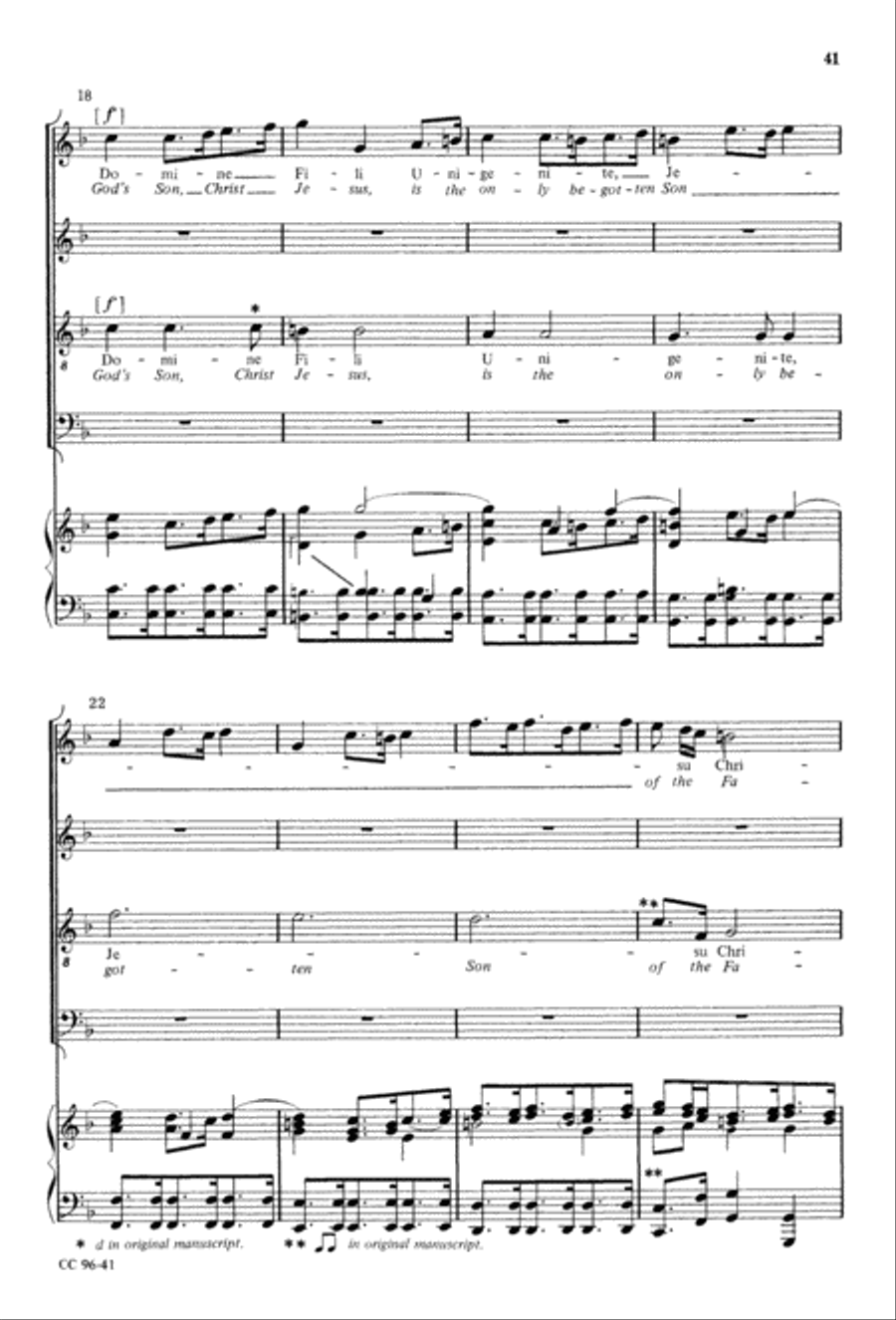 Gloria 4-Part scores gallery preview page 42