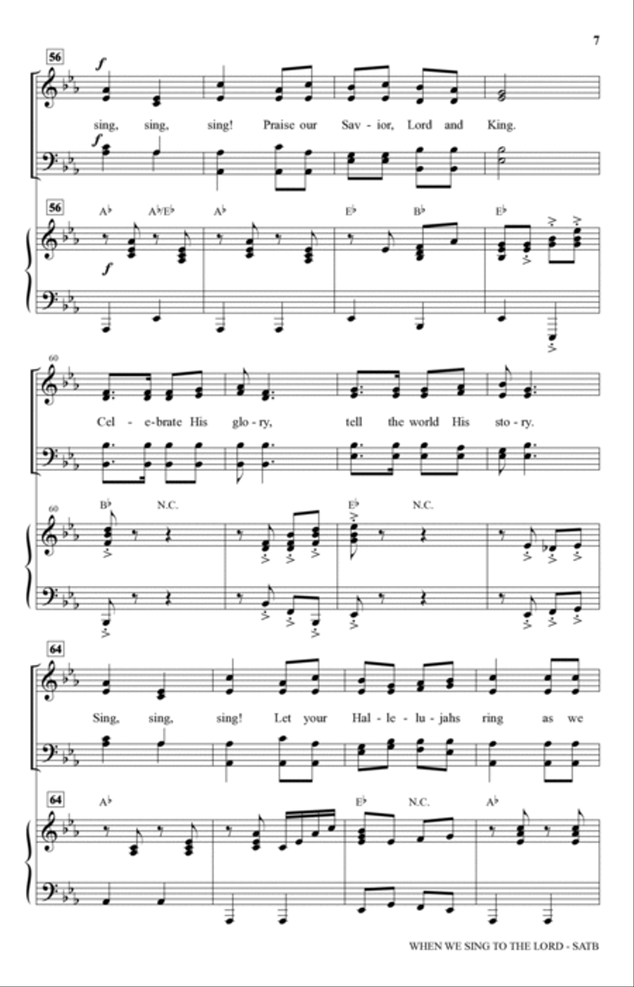 When We Sing To The Lord When We Sing To The Lord 4-Part scores gallery preview page 6
