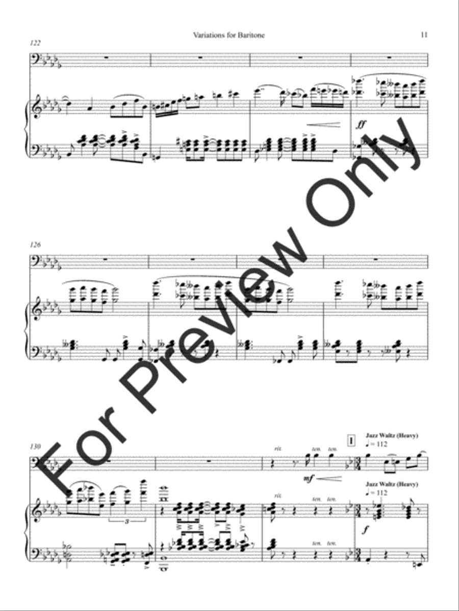 Variations For Baritone Baritone Horn BC scores gallery preview page 15