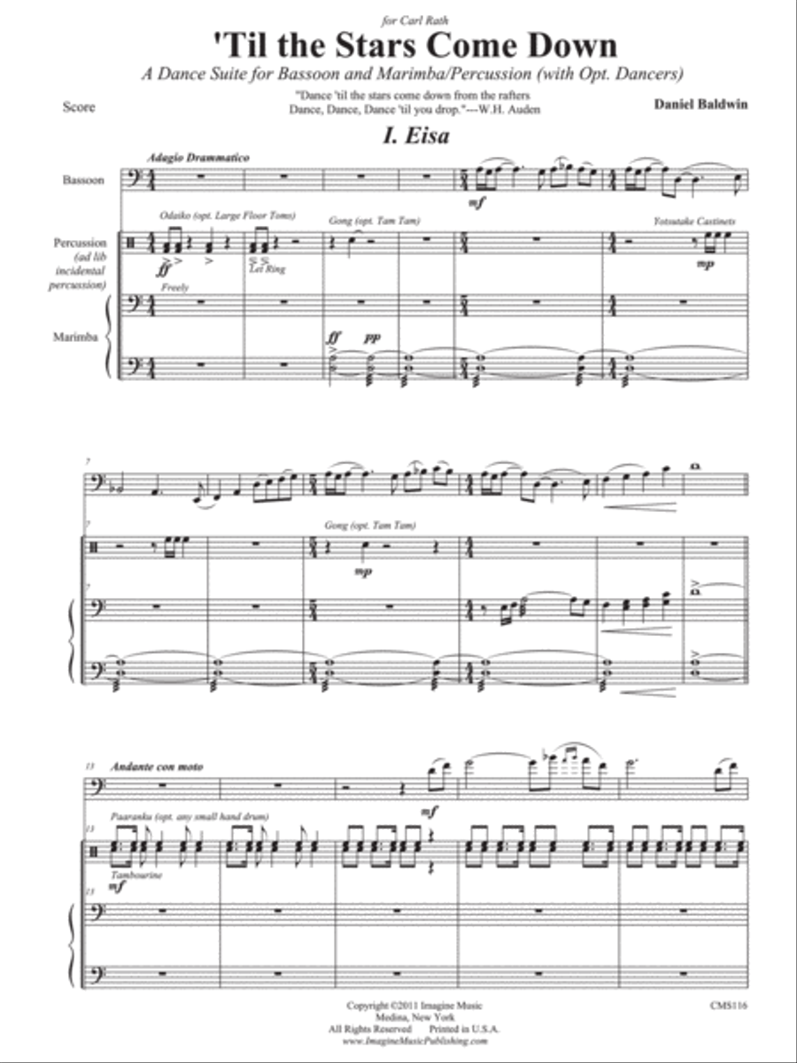'Til the Stars Come Down Bassoon scores gallery preview page 3