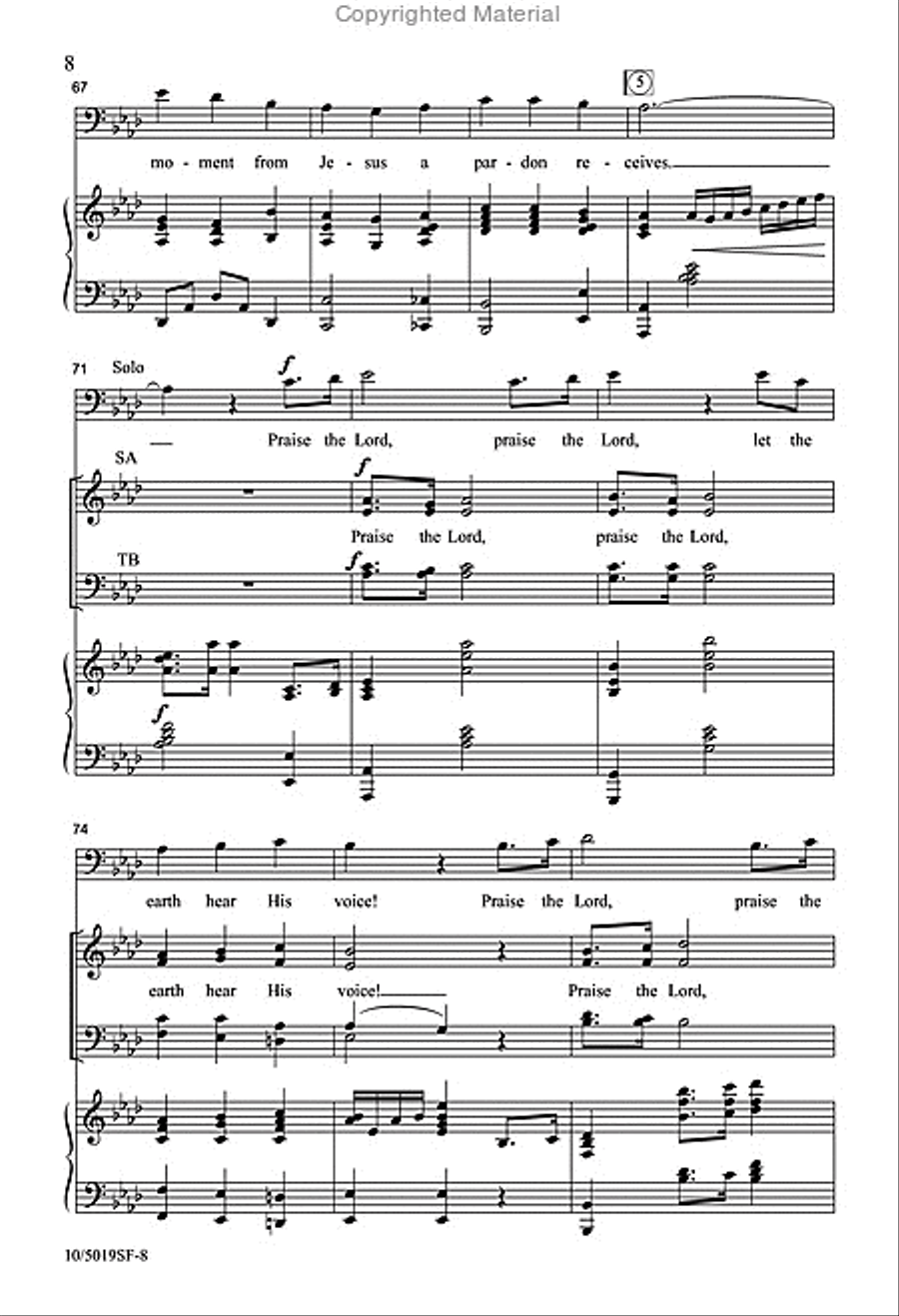 Great Things He Has Done 4-Part scores gallery preview page 8