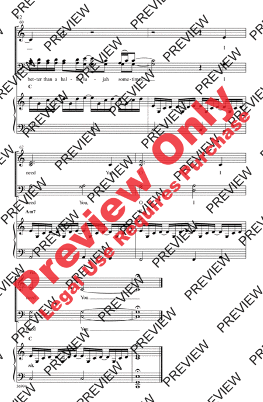 Better Than a Hallelujah 4-Part scores gallery preview page 12