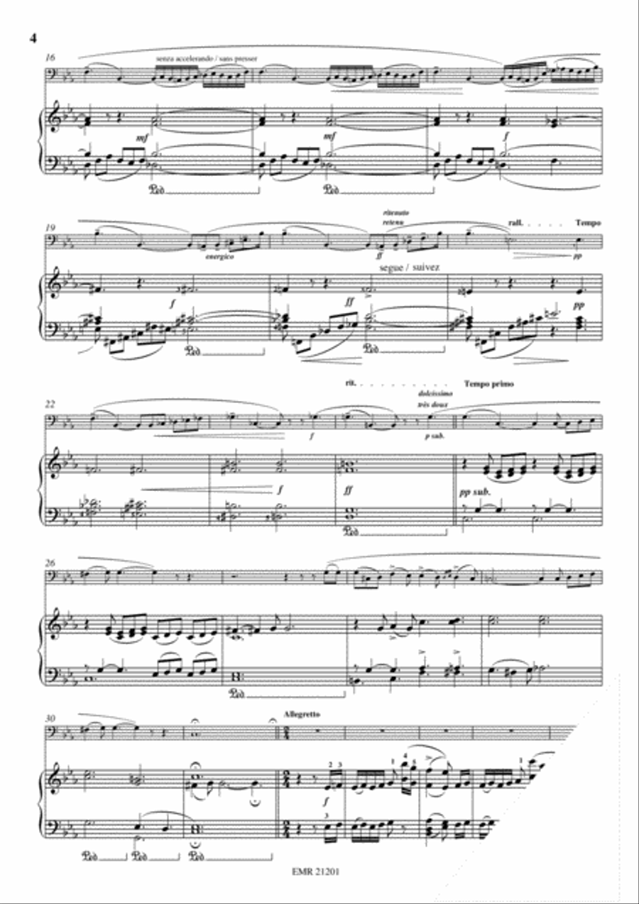 Andante et Allegretto Bass Trombone scores gallery preview page 4