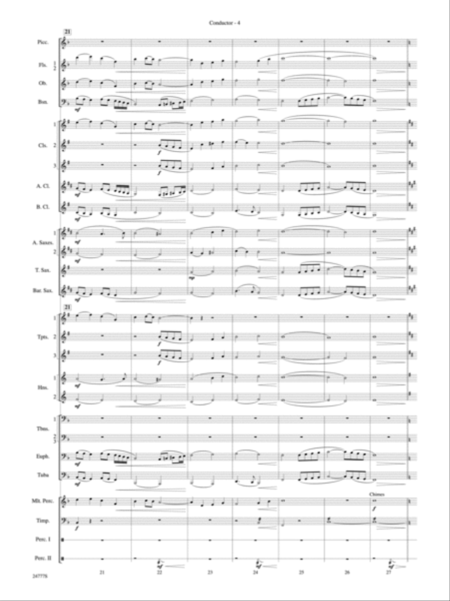Harry at Hogwarts (from Harry Potter and the Goblet of Fire): Score Concert Band scores gallery preview page 5