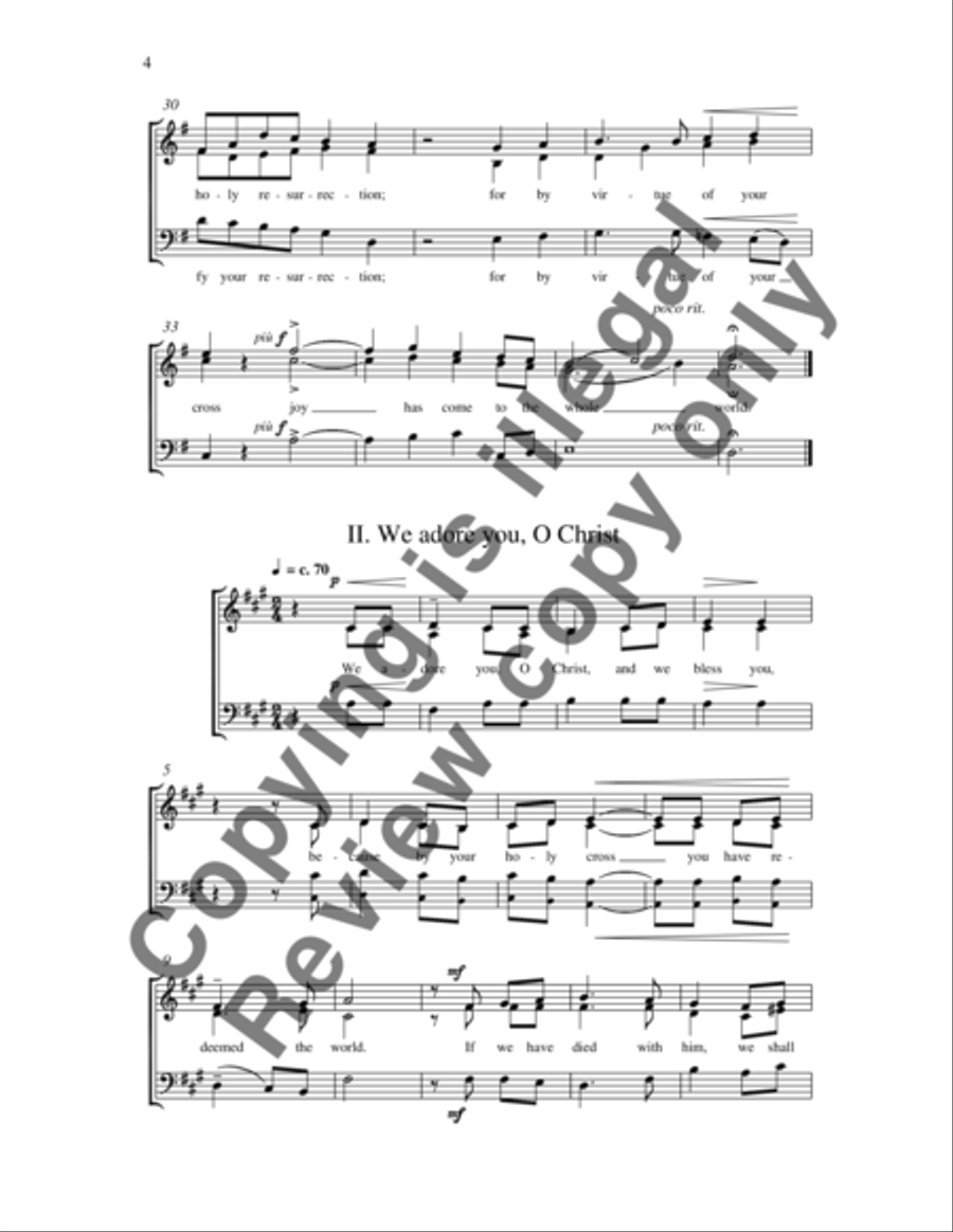 Good Friday Anthems 3-Part scores gallery preview page 8