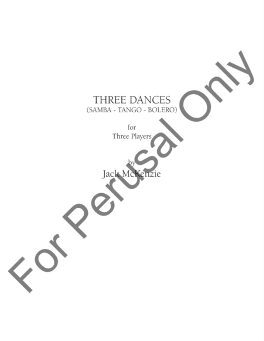 Three Dances Percussion scores gallery preview page 2